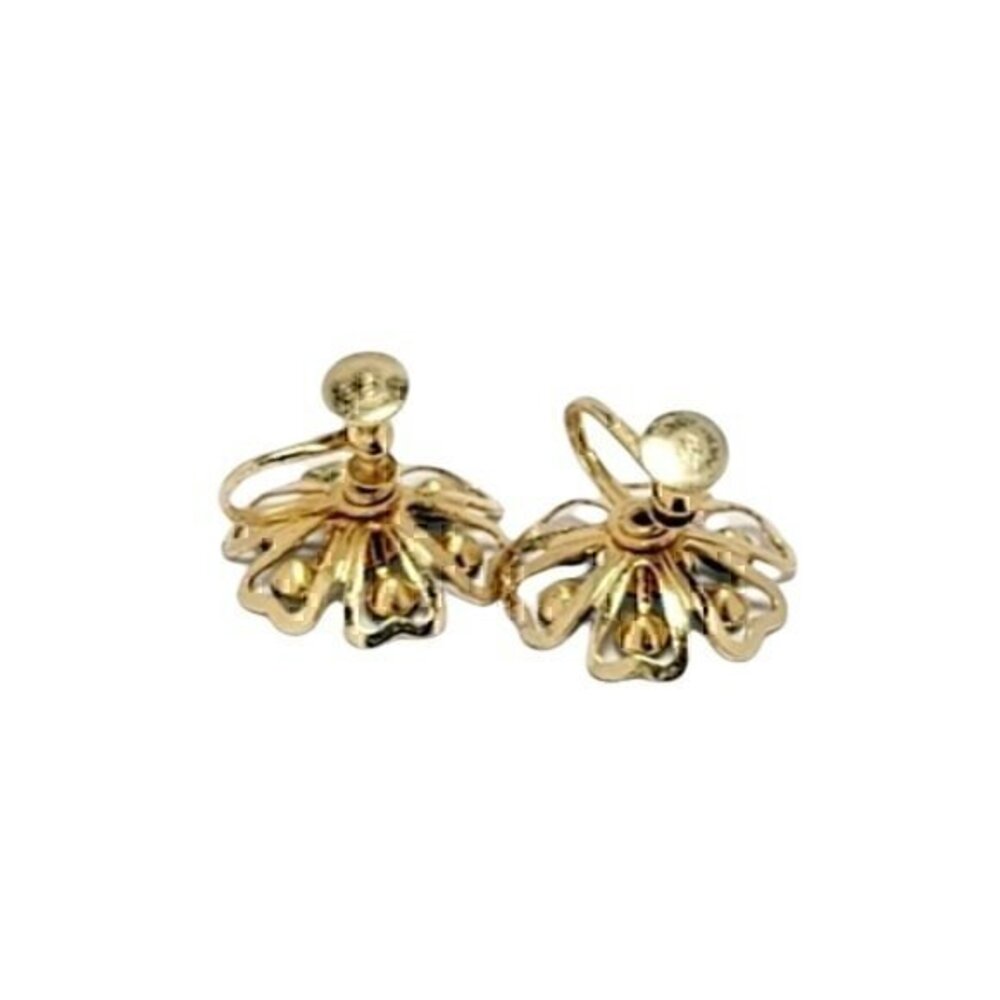 CORO Blue Rhinestone Earrings - Picture 3 of 6